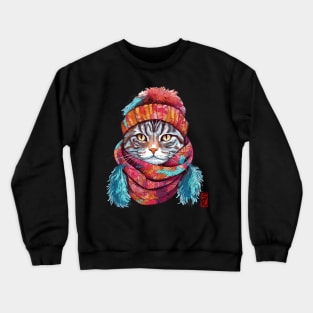 Cat winter Crewneck Sweatshirt